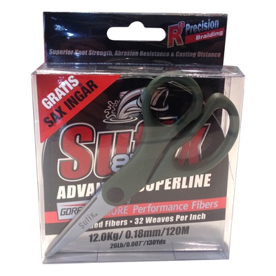 832 Flätlina 120m med sax Lime 0,38mm