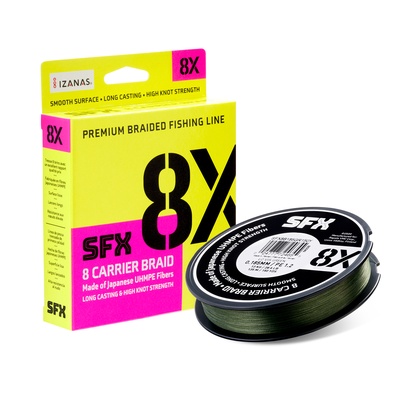 SFX 8X Braid Low Vis Green 275m 0,165mm 10,0kg