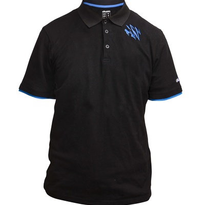 BLACK MOTIF SHORT SLEEVE POLO
