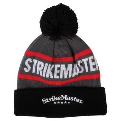 StrikeMaster Beanie Black/Grey/Red