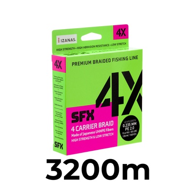 SFX 4X Braid Low Vis Green 3200m 0,148mm 7,0kg